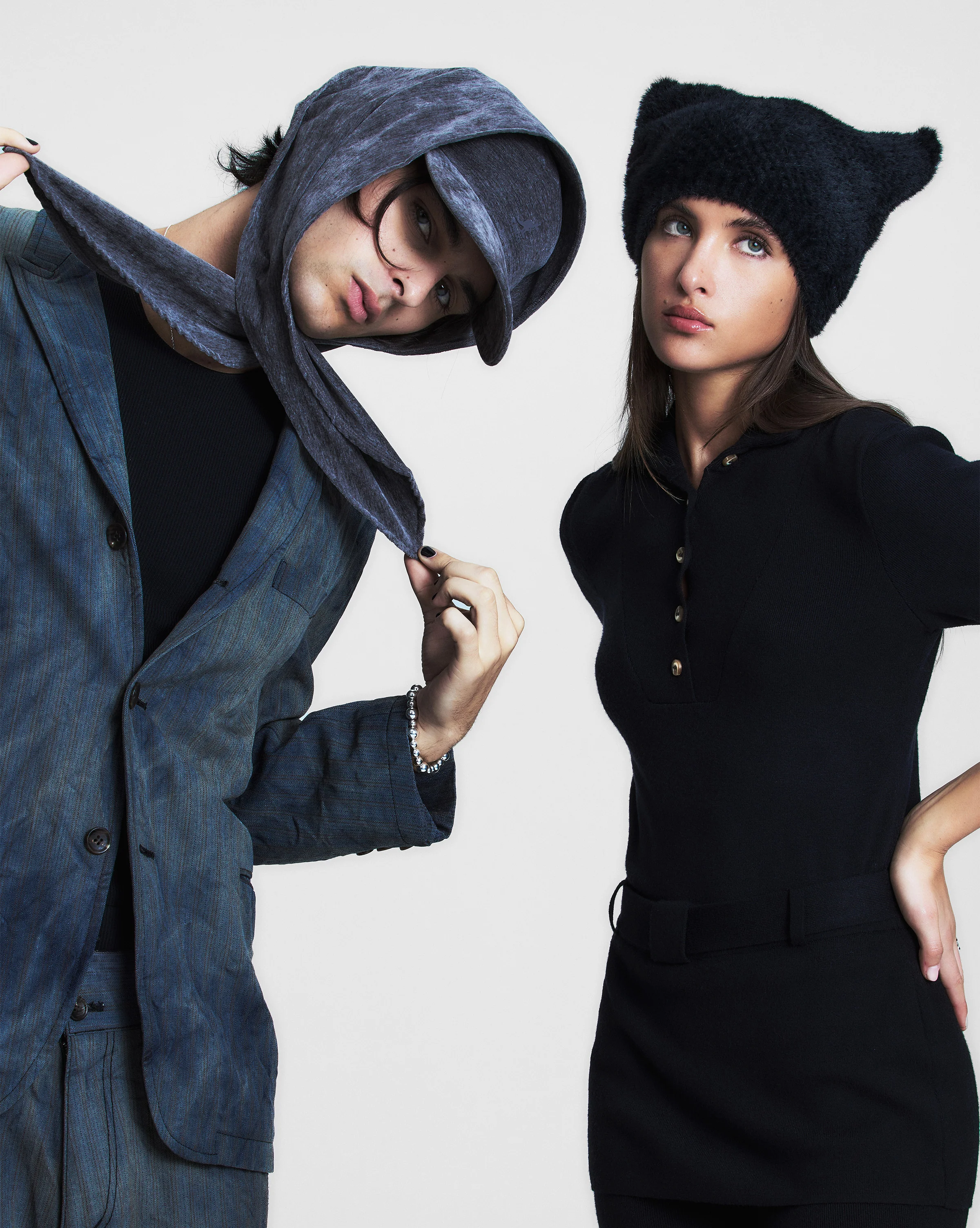 Faux Fur Pointed Beanie - Image 4