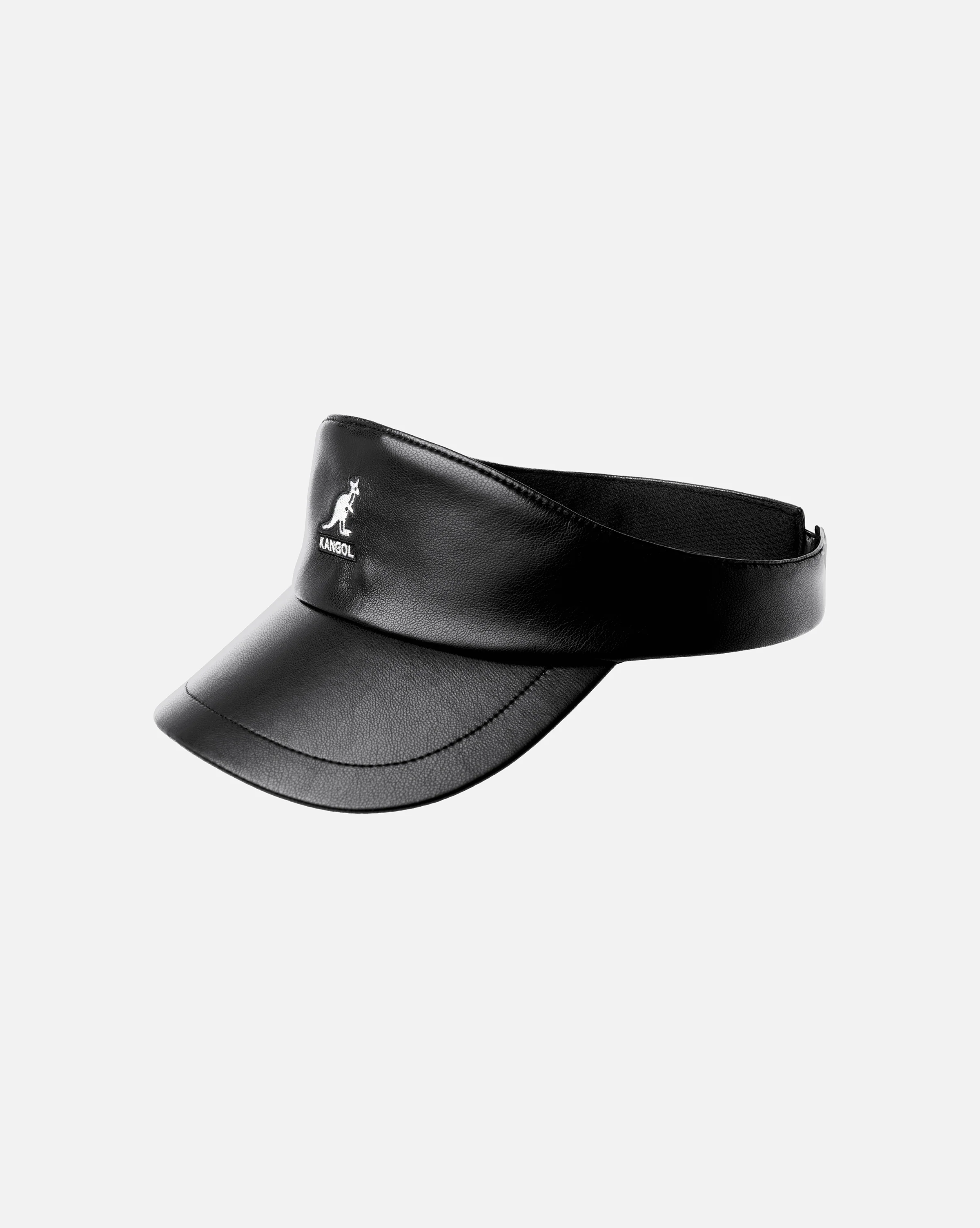 Kangol Faux Leather Visor - Image 2